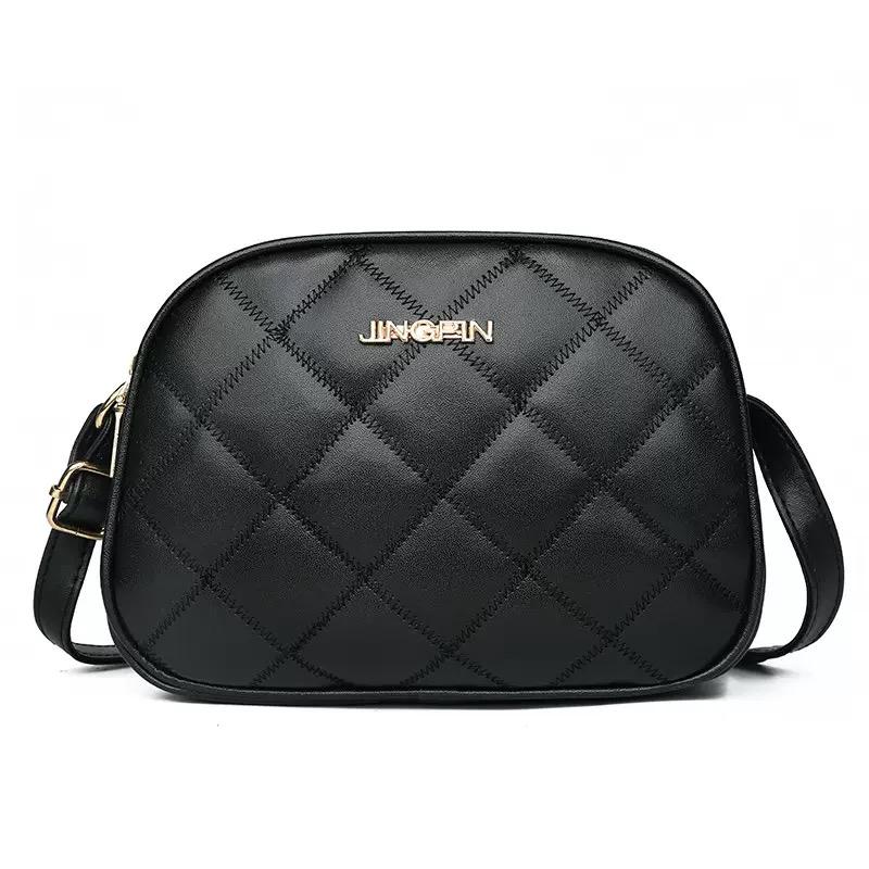 

Модная сумка-клатч из искусственной кожи с клетчатым узором, повседневная сумка-мессенджер через плечо, однотонная сумка на плечо