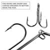 5pcs 7.2g/9.2g/16.4g Luminous Fishing Hooks With Willow Blades Jig Head Hook With Treble Hooks Fishing Tackle
