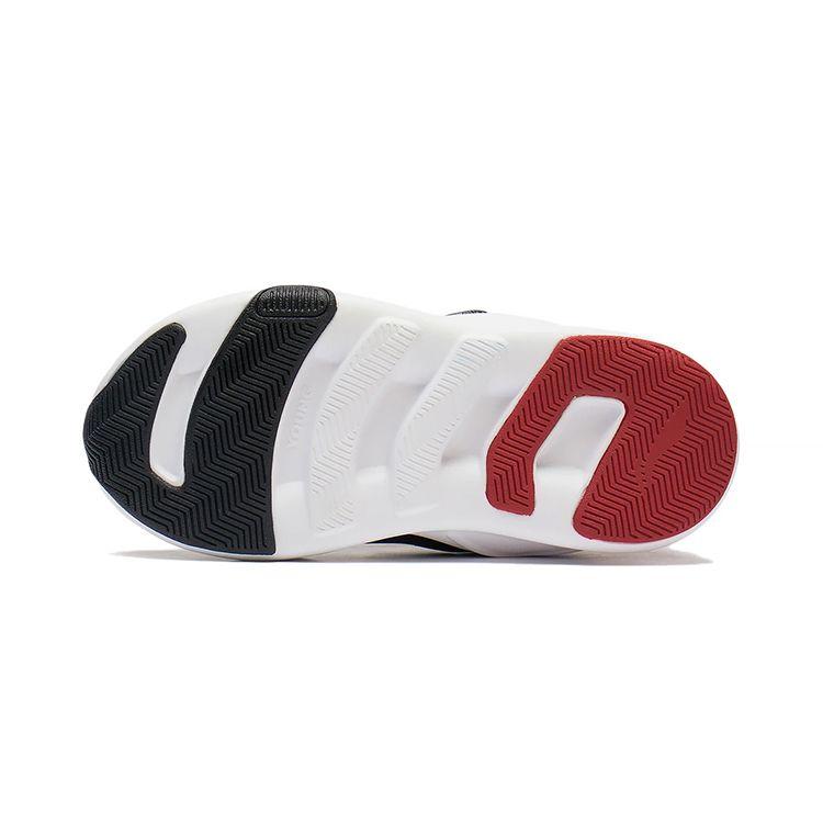 Li Ning Kids Comfortable Daily Non-Slip Shock Absorbing Wear-Resistant Casual Shoes Kids Casual Shoes Black Red YKNS098-17