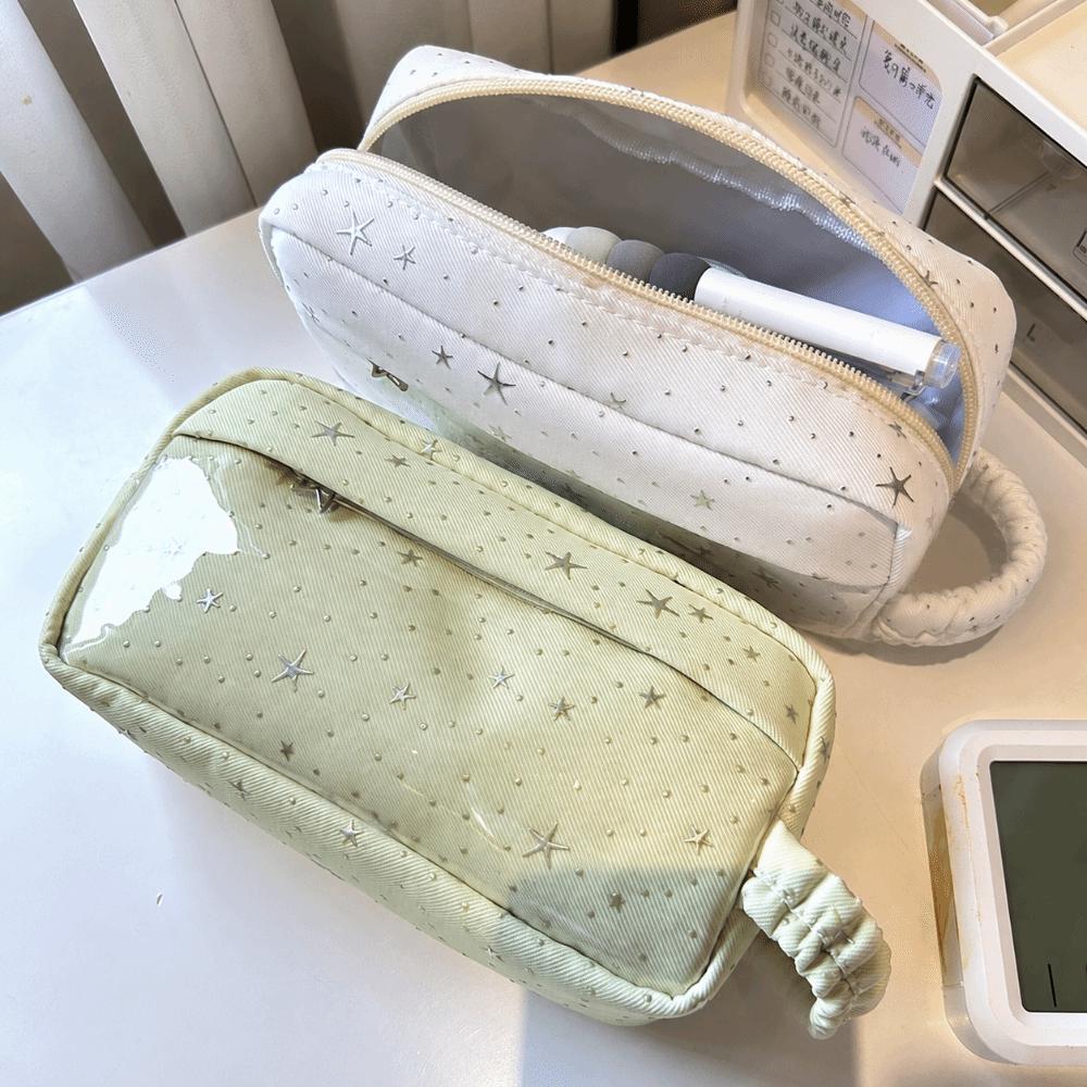 Portable Pen Bag Large Capacity Stationery Bag Kawaii Pencil Case  Students