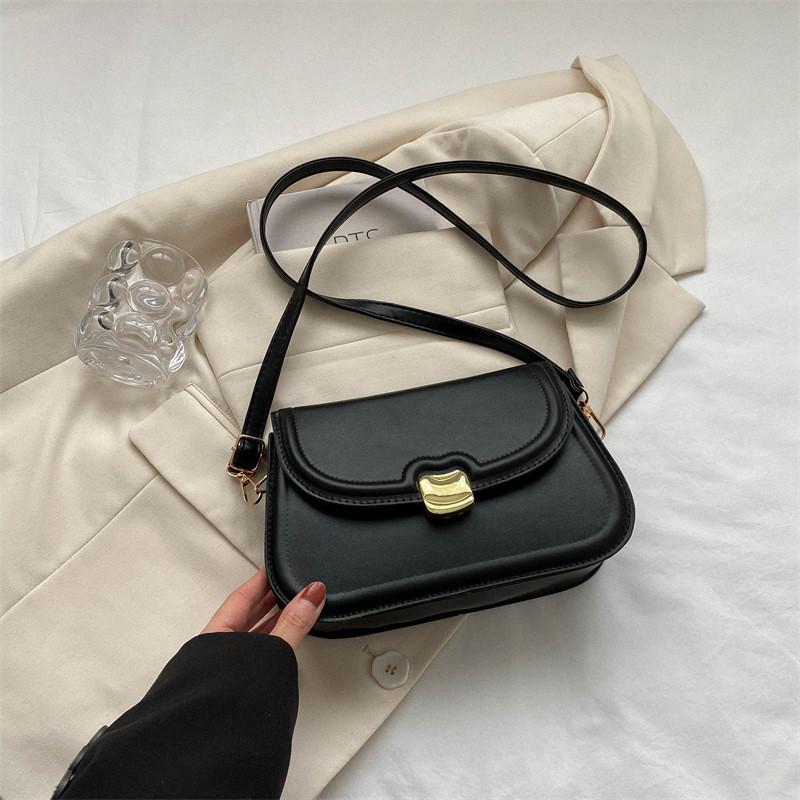 Fashionable Women's Small Square Shoulder Bag In Trendy Colors Black White Green Orange Pink Ideal For Casual Street Style And Everyday Use