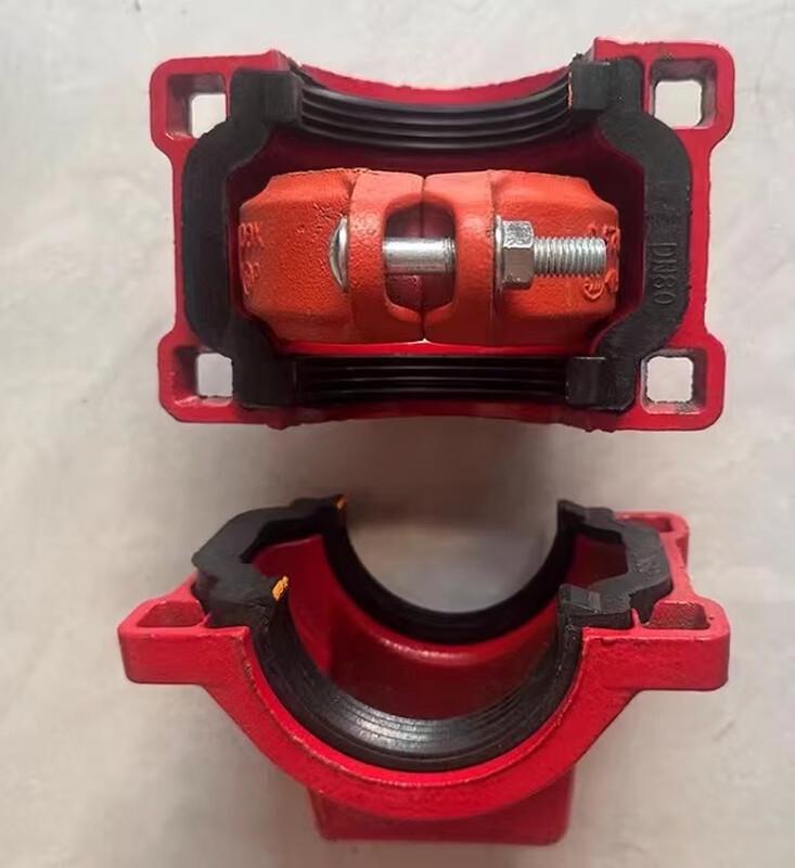 Grooved Fire Pipe Leak Repair Clamp DN150