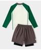 Children's Long-Sleeve Sun Protection One-Piece Swimsuit - Trendy Summer Vacation Outfit for Big Kids & Teens
