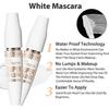 GROVL White Mascara Lash Primer,2 Pack Waterproof Thick Fiber Mascara,Volumizing and Lengthening Charming Lashes,No Smudge, No Clumping, for Girl, Las