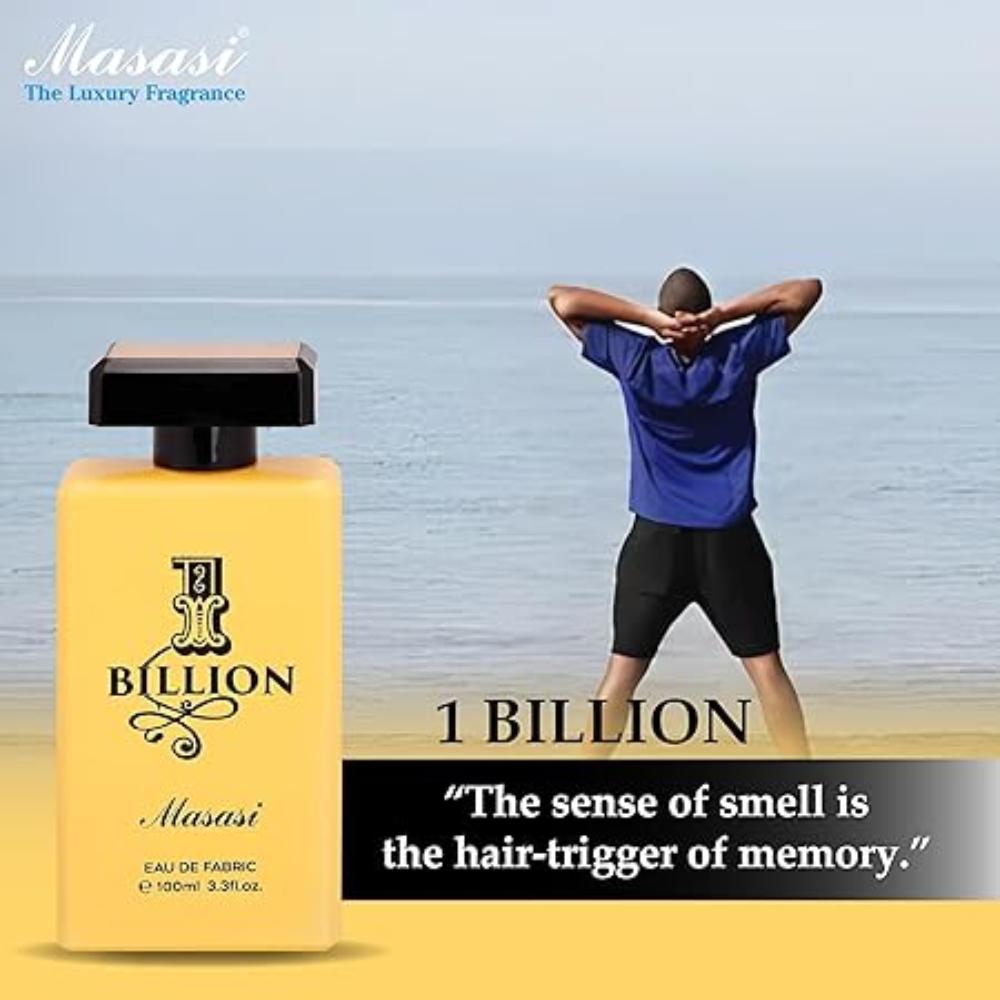 MASASI 1 Billion Eau De Fabric Perfume for Spicy Fragrance Long Lasting (UNISEX) - 100 ML