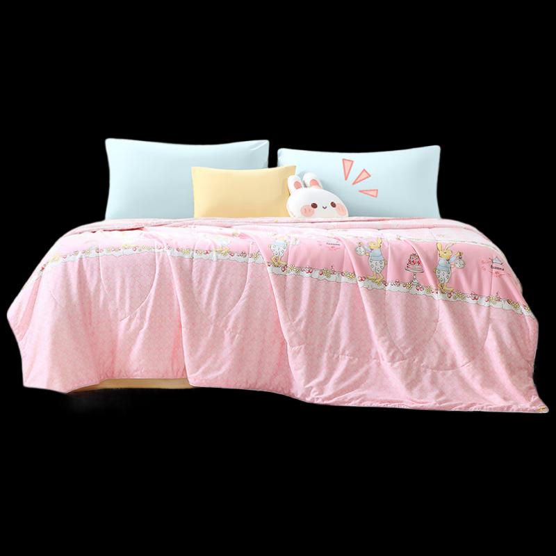 

Fuanna Pure Cotton Silk Antibacterial Summer Quilt - Alice in Wonderland