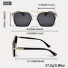 Vintage Inspired Double Bridge Glasses Metal Frame Black Golden Square Lens Stylish for Men & Women