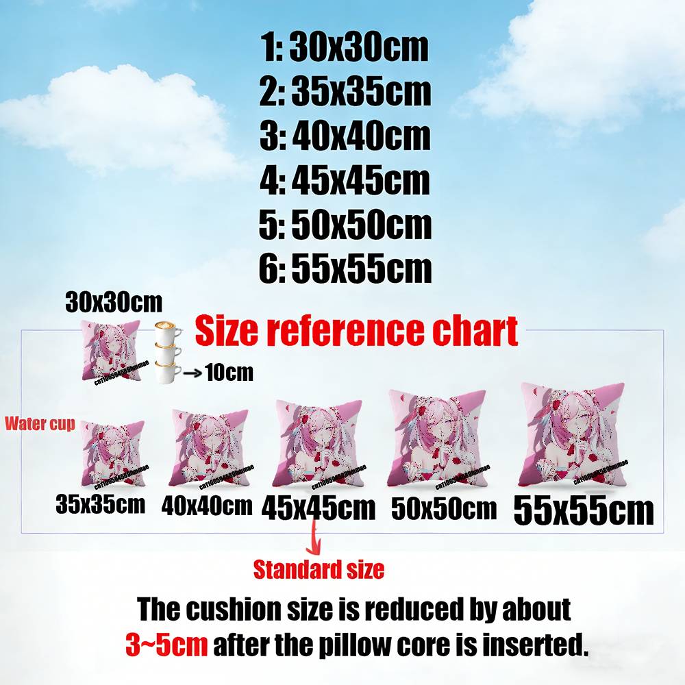 For Honkai Impact 3 Elysia Throw Pillow Case Sham 45X45Cm Decoration Square Sofa Pillowcase Pad Cover
