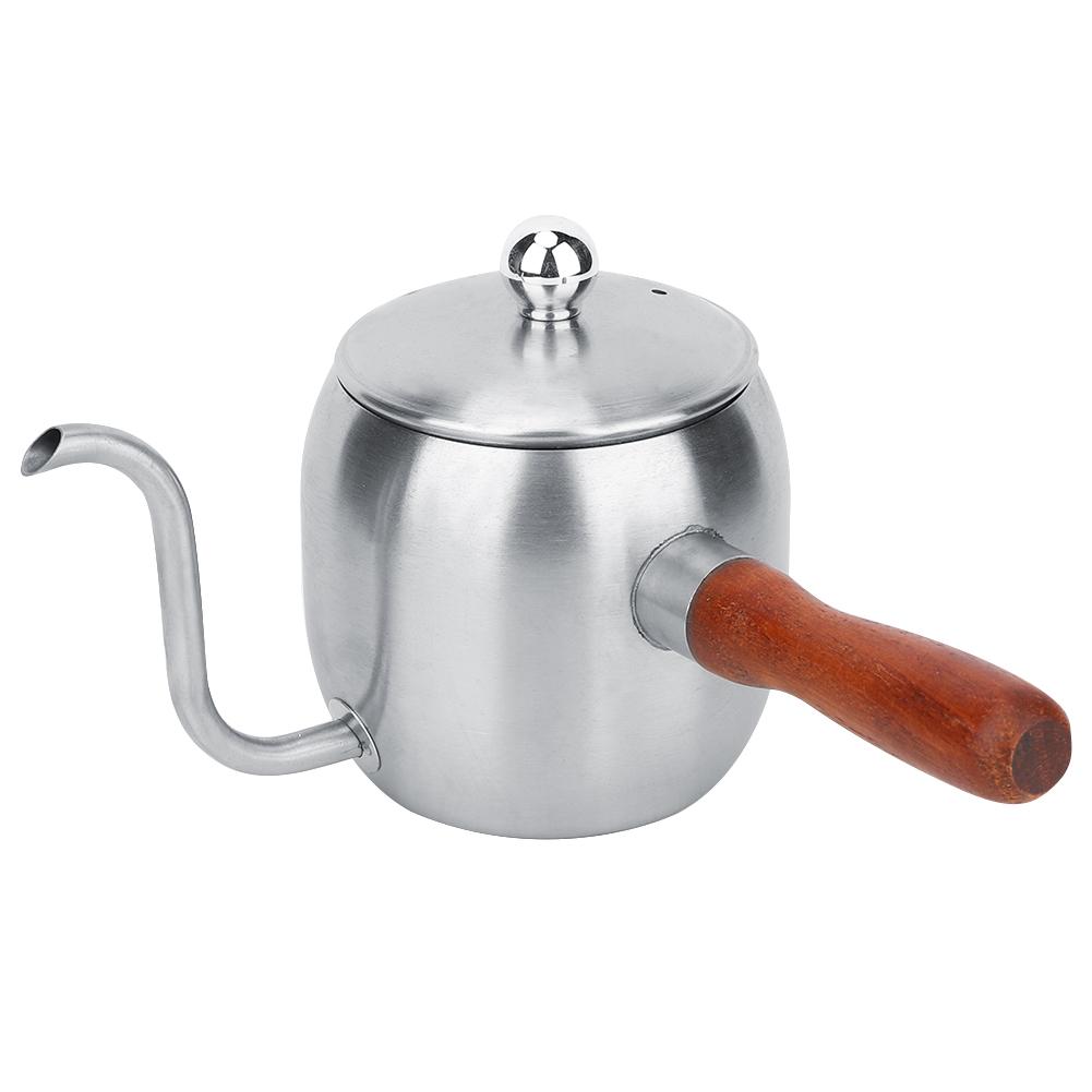 

Бытовая Кофейная Кастрюля из Нержавеющей Стали Кофейник для Капельного Заваривания Чайник с Носиком 500 мл