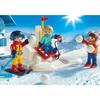 PLAYMOBIL - Family Fun - Children with Snowballs - 30 Pieces - From 4 Years - Plastic