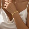 European and American beach style women's bracelet versatile high-end shell design geometric bracelet niche fashion jewelry