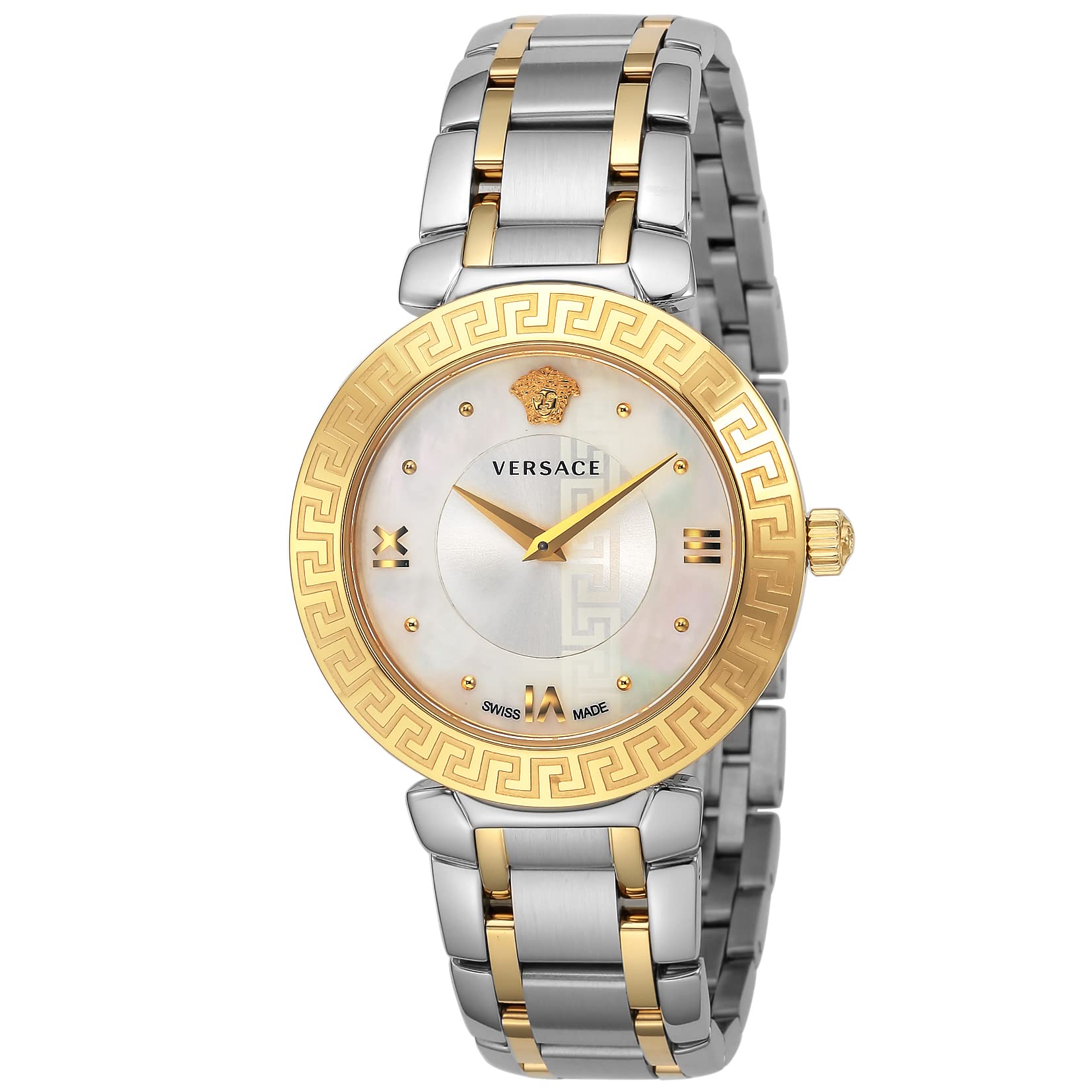 

Watch DAPHNIS White Pearl Dial Stainless Steel Sapphire Glass Quartz 35MM Swiss Watch V16060017 Silver [Versace] Women s [Item]
