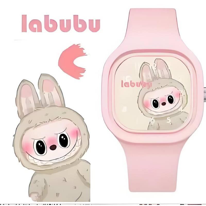 Trendige Bubble Mart Cartoon Kinderuhr Hochwertiges Weiches Jelly Silikonarmband