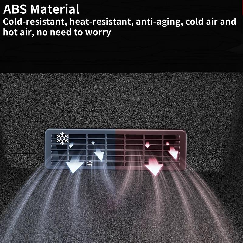 For Tesla Model Y Juniper Launch 2025 Under Seat Air Vent Cover ABS Backseat Protective Cover Vent Mesh Filter Accessories 2Pcs