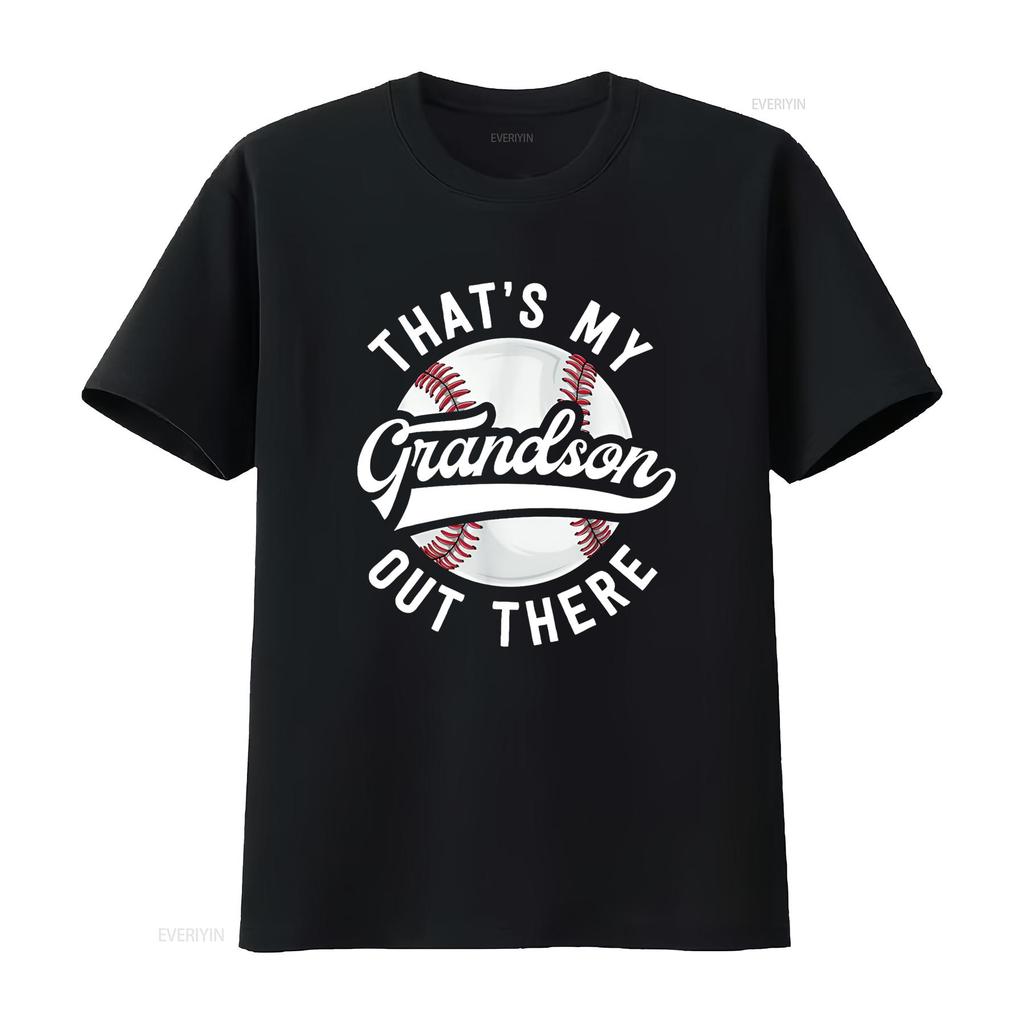 Baseball Grandpa T Shirt That S My Grandson Out There Vintage Washed Soft Stylish Fashion Graphic Unisex Breathable Comfortable