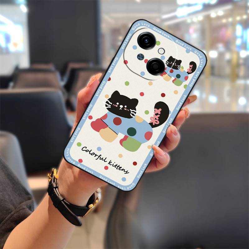 Silicone Dirt-resistant Phone Case For Tecno POP9 4G/Spark GO 1/KL4 Cartoon Phone Pouch Shockproof Back Cover TPU Cute