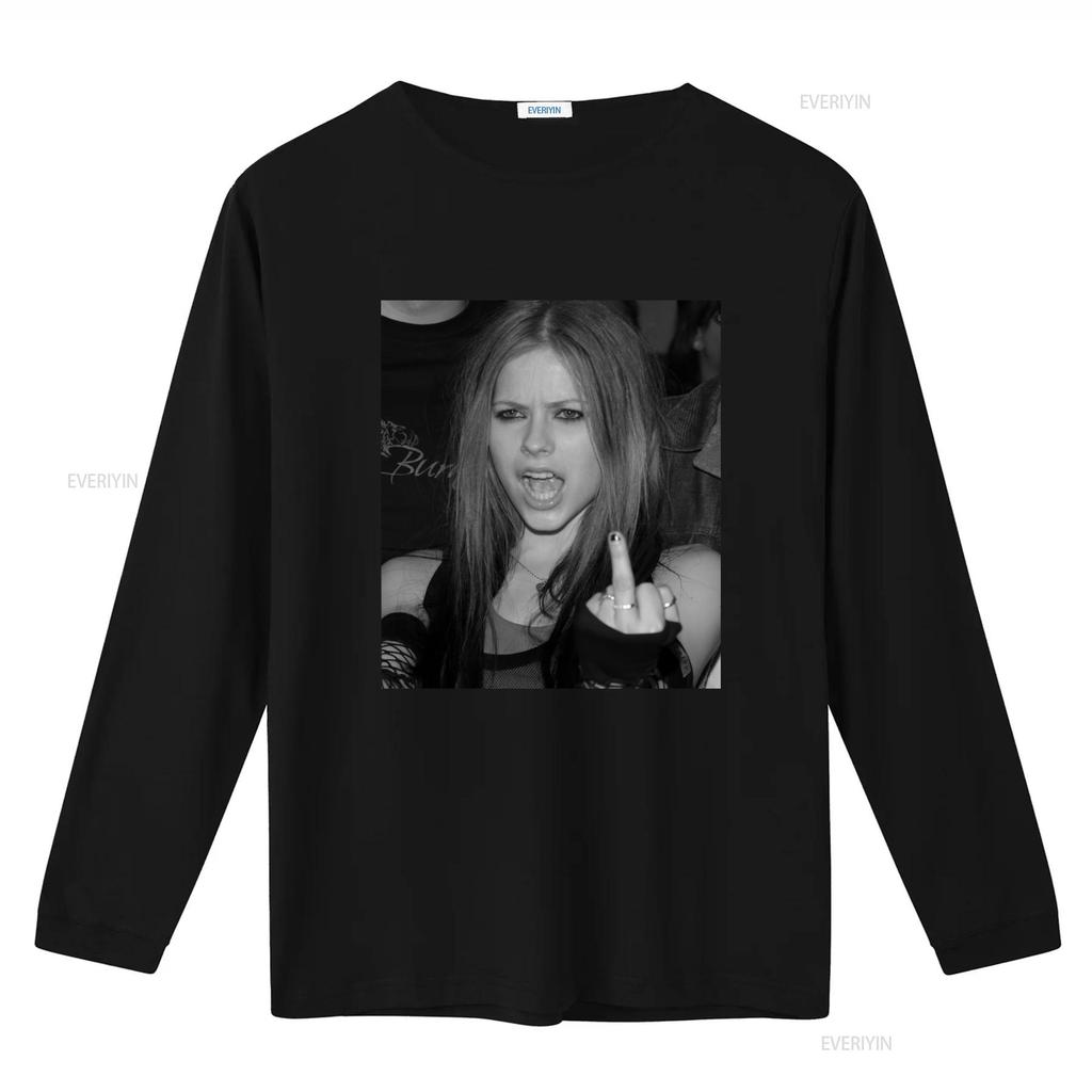 Avril Lavigne Complicated Rock Style T Shirt For Women Girls Vintage Washed Comfortable Versatile Stretched Soft Fashion