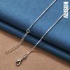 925 Sterling Silver Diamond Necklace Fashionable Wedding Jewelry