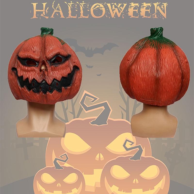 Horrifying Pumpkin Evil Mask Halloween Easter Thanksgiving Parties Cosplay Props