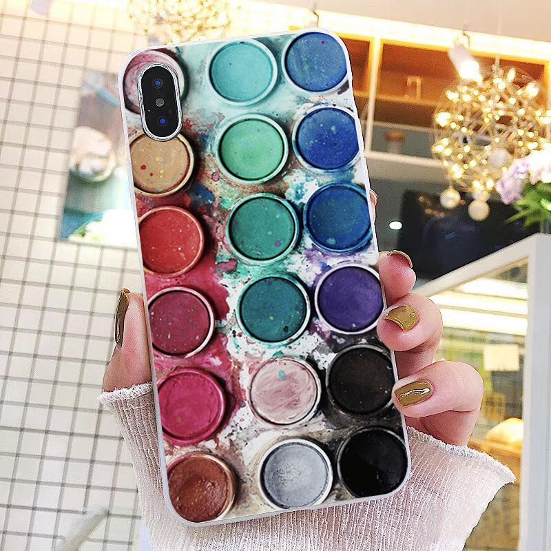 Watercolors Set Paint Palette Painting Box Phone Case For iPhone 17ProMax Air 16 15 14 13 Pro Max 15 16 Pro 15Plus