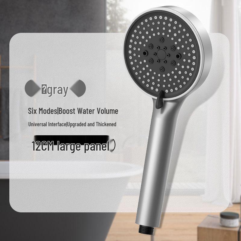 5-Speed Handheld Shower Head with Large Panel & Water Filter for Enhanced Bathing Experience