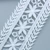 Wasserlöslicher Weißer Milchseiden-Stickerei-Spitze Spitze Hohlstickerei Barcode DIY Vorhang Brautkleid Heimtextil-Zubehör Zubehör