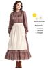 Prairie Colony Viktorianisches Blumenkleid – Halloween-Pionierkostüm