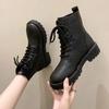 New In Autumn Ankle Boots for Women Elegant With Low Heels Woman Short Shoes Comfortable Hot Footwear Pu Large Size Warm Booties