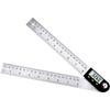 Measuring Instrument Digital Angle Meter Protractor Angle Ruler 360 Degree 20cm with Hold Function Zero Reset Stainless Steel LCD Display Protractor