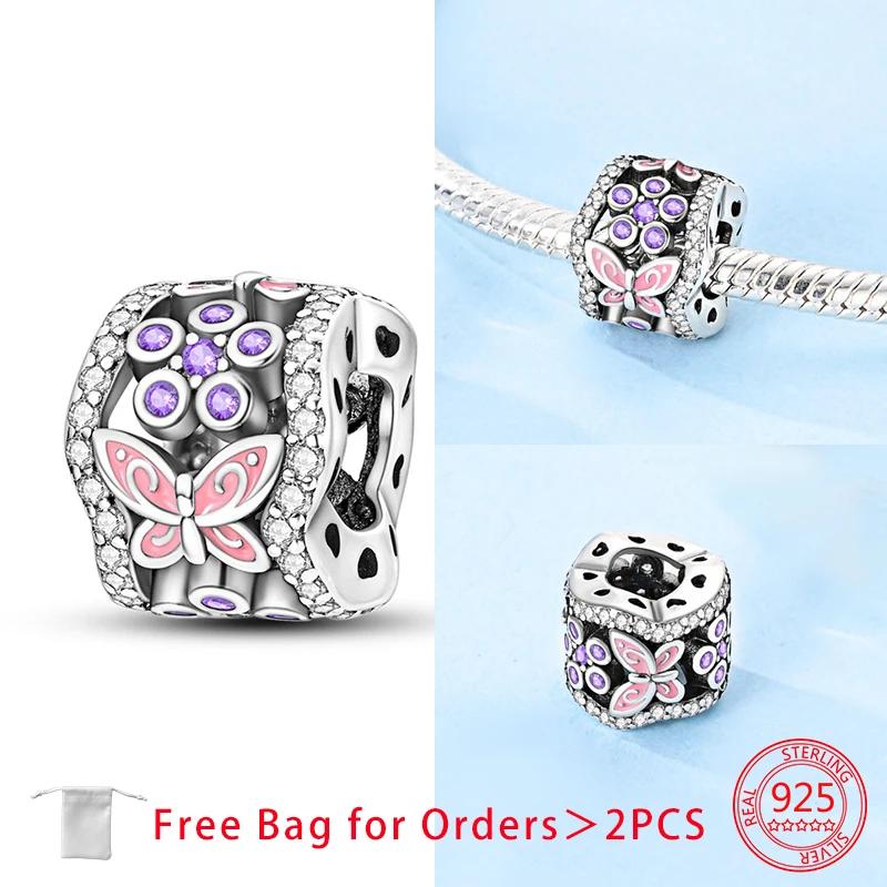 Anniversary Charms Copper Hearts Flower Beads Fit Bracelet Necklace Accessories Bead Jewelry Making Fine Jewelry Gift