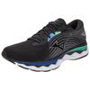 Mizuno Wave Sky 6 Comfortable Shock Absorption Slip Resistant Durable Low Top Running Shoes Men Sneaker Black Silver Green J1GC220255