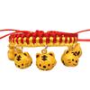 Fashion Braided Dog Collar with Cartoon Figure Bells Puppy Necklace Pet Supply