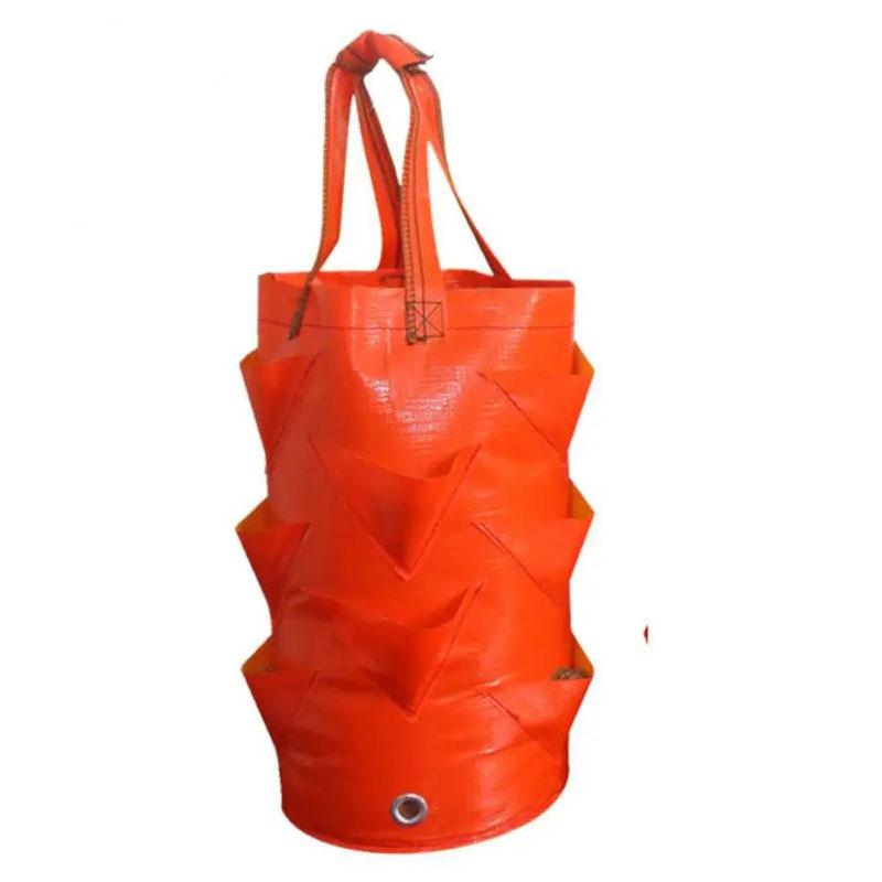3/2/1PCS 3 Gallon Strawberry Planting Bag PE10 Mouth Flower Planter Pouch Color Hanging Fruit Plant Pot Gardening Seedling Hanging Bag