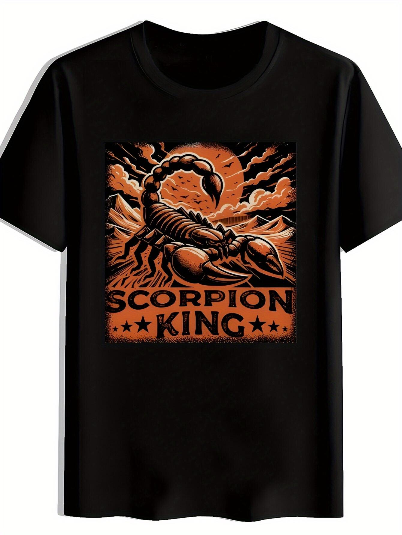 T-shirt Retro Rock Band Graphic -  Scorpion King  Print M