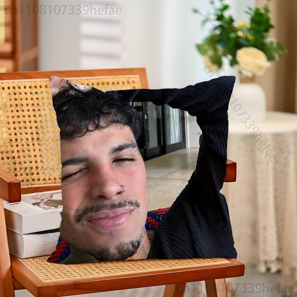 RRauw Alejandro Rapper  Pillow Cases for Bedroom Living Room Sofa Home Decor Polyester Cushion Cover with Zipper
