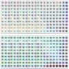1-200 Consecutive Number Stickers 0.4 Inch Holographic Vinyl Number Stickers Labels Laser Mini Self-Adhesive Number Labels Small Round Removable