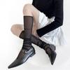 1pair Thin Long Socks Breathable Ballet Socks Fashion Mesh Stockings  Summer