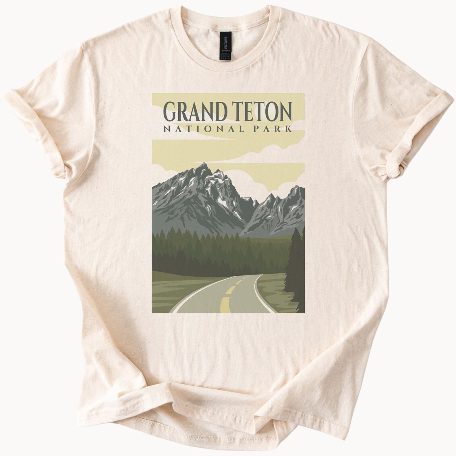Grand Teton National Park Mountain Road Graphic Tshirt 100