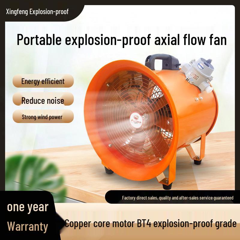 Portable Explosion-Proof Axial Fan for Tunnel Fire Safety and Smoke Extraction
