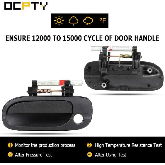 OCPTY Door Handles Exterior Front Rear Driver Left Side Replacement fit 2000 2001 2002 2003 2004 2005 2006 for Nissan Sentra Outside Door Handles