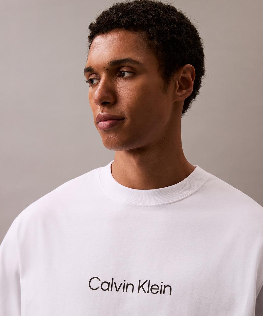 Kaelbinkeullainjin Men'S Relaxed Fit Standard Logo Short Sleeve T-Shirt 40Hm228 Yaf