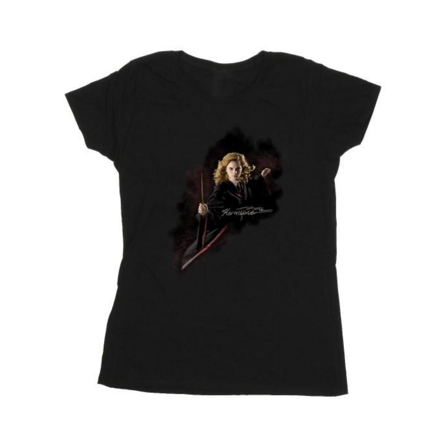 HARRY POTTER Womens_Ladies Hermione Fight Like A Girl Cotton T-Shirt S чёрный