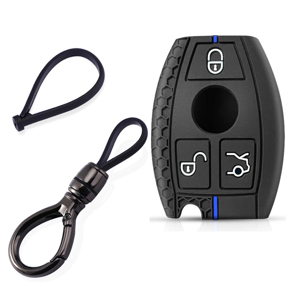 2/3buttons For Mercedes Benz W251 W463 W205 W176 W213 W204 W212 W177 GLK GLC CLA AMG A B R C E S G Class Silicone Car Key Case SL6