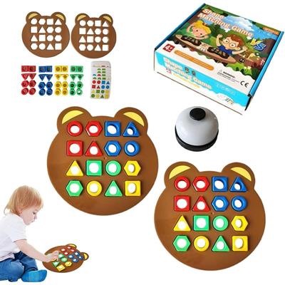 Hra na priraďovanie tvarov, farebná senzorická vzdelávacia hračka, detské puzzle, geometrické tvary, rýchla dosková hra na priraďovanie, predškolská vzdelávacia puzzle hračka