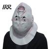Professional Haunted House Gear Halloween Upside Down Demon Latex Full Face Mask, Scary Alien Cosplay Eye-catching Prop Headgear, Creepy Costume