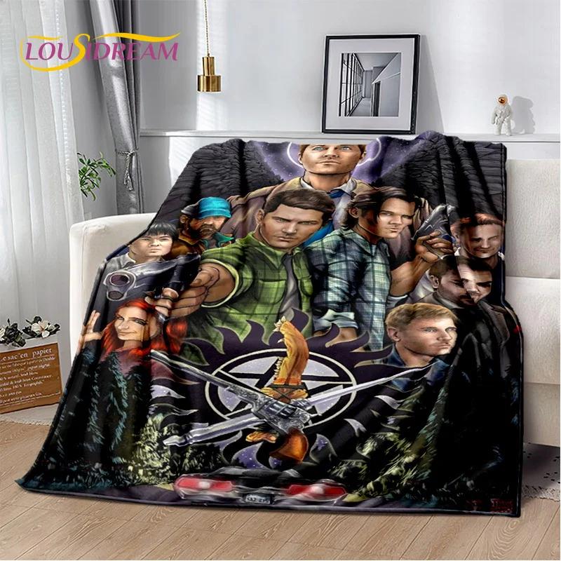 3D SPN Supernatural Zeichen Dean Sam Decke, Weiche Überwurfdecke für Zuhause Schlafzimmer Bett Sofa Picknick Reise Büro Abdeckung Kindergeschenk