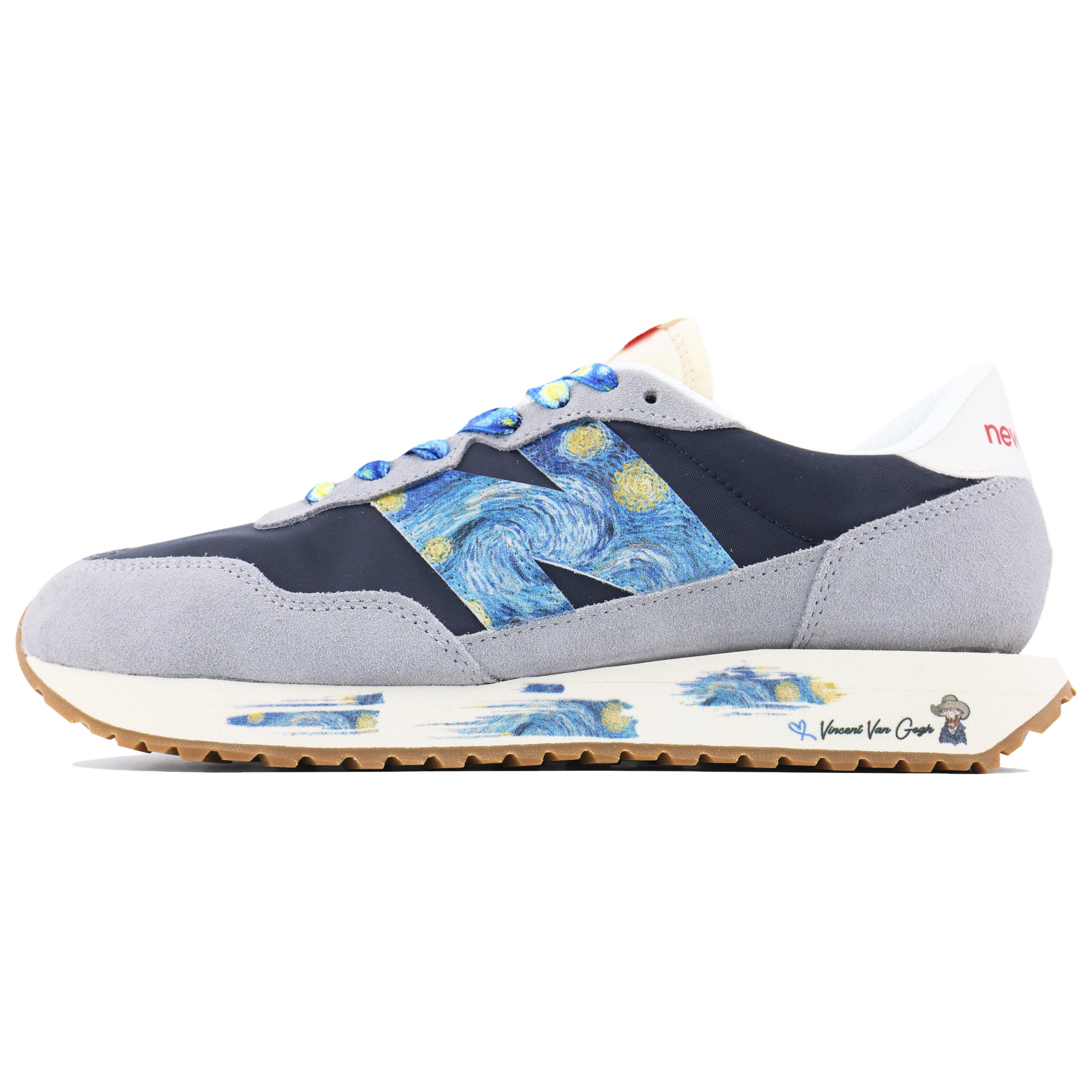 New Balance NB 237 Textile, Split Cow Leather Cushioning Slip Resistant Abrasion Resistant Breathable MS237SC(Team168-) 36