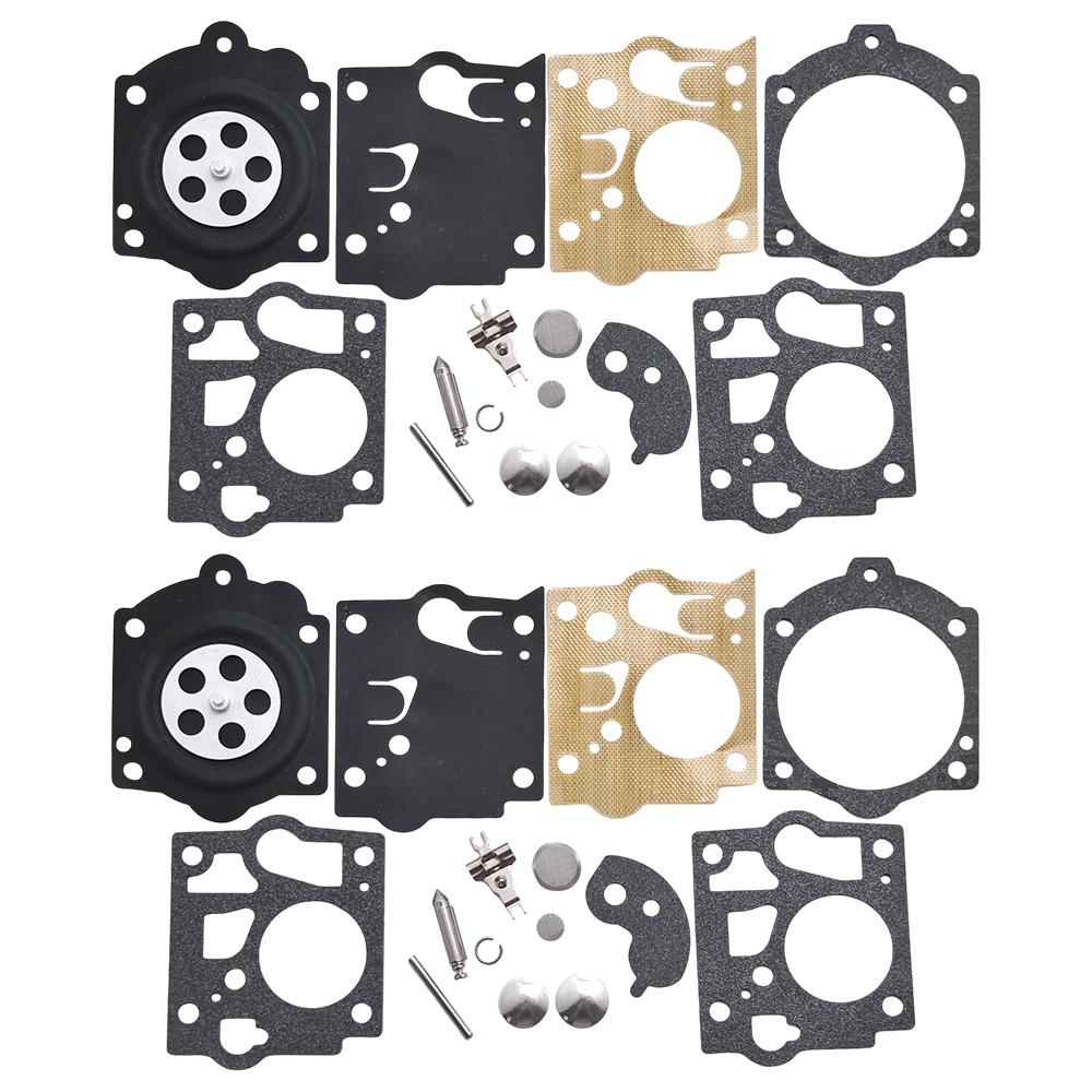 2Pcs Carburetor Repair Kit For McCulloch Mac Promac K10-SDC 700 8200 Chainsaw Garden Tool Parts