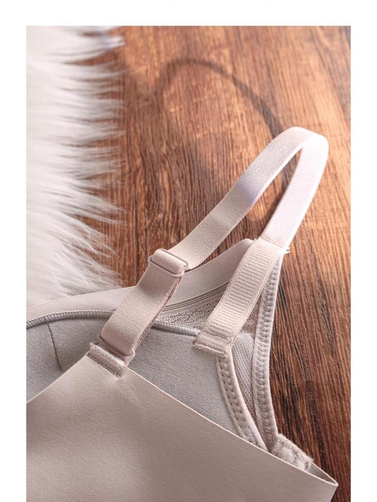 100% Mulberry Silk Seamless Bra: Small Bust Enhancing, Adjustable, Side Support, No Wire