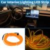A ABSOPRO 2m EL Wire Cable LED Glow String Lights Car Interior Lighting Strip